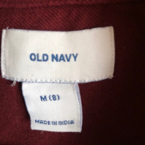 Old Navy Boys Flannel button up shirt size 8 - Picture 2 of 2